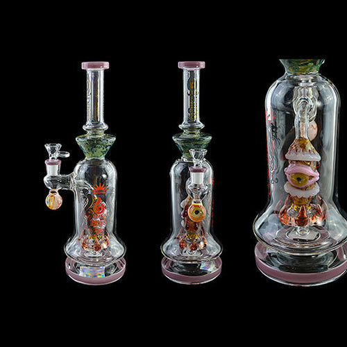 Lookah Water Pipe - BiiGo Glass Monster Eyes