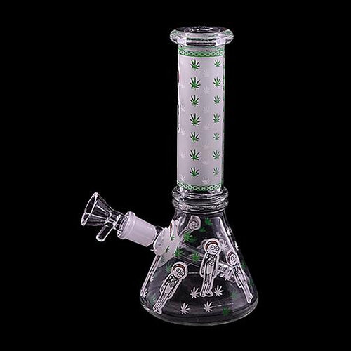 Mini Water Pipe - Kid with Leaves (8")